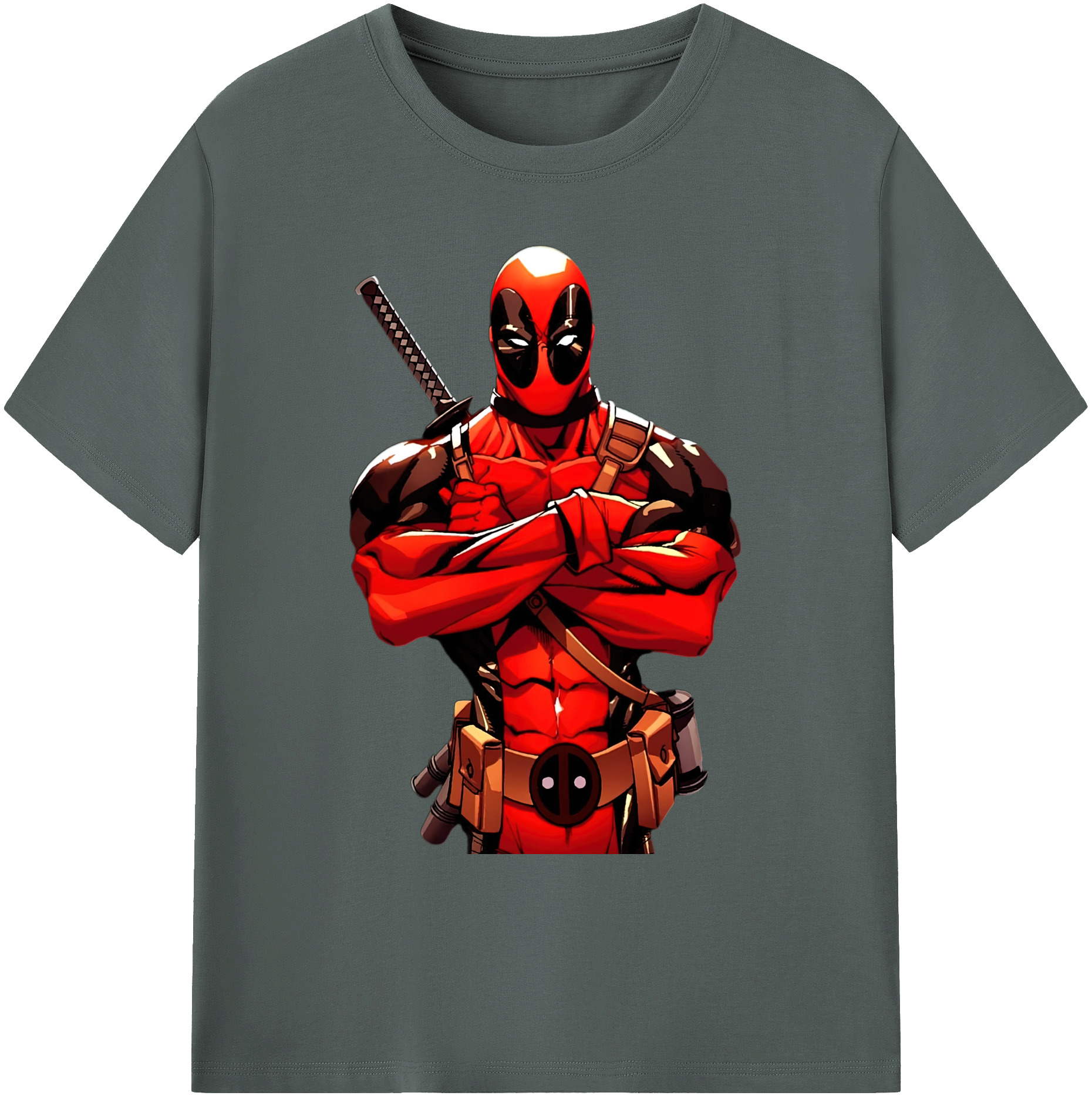 （画像用） Deadpool デッドプール 綿100％ メンズ半袖Tシャツ｜肌触りやわらか＆通気性